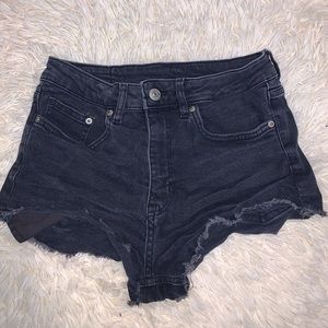 H&M size 6 black jean shorts